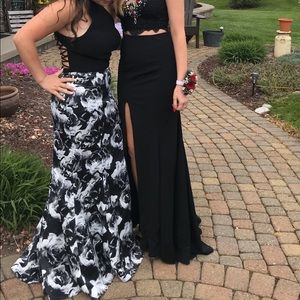 Black and White prom dress